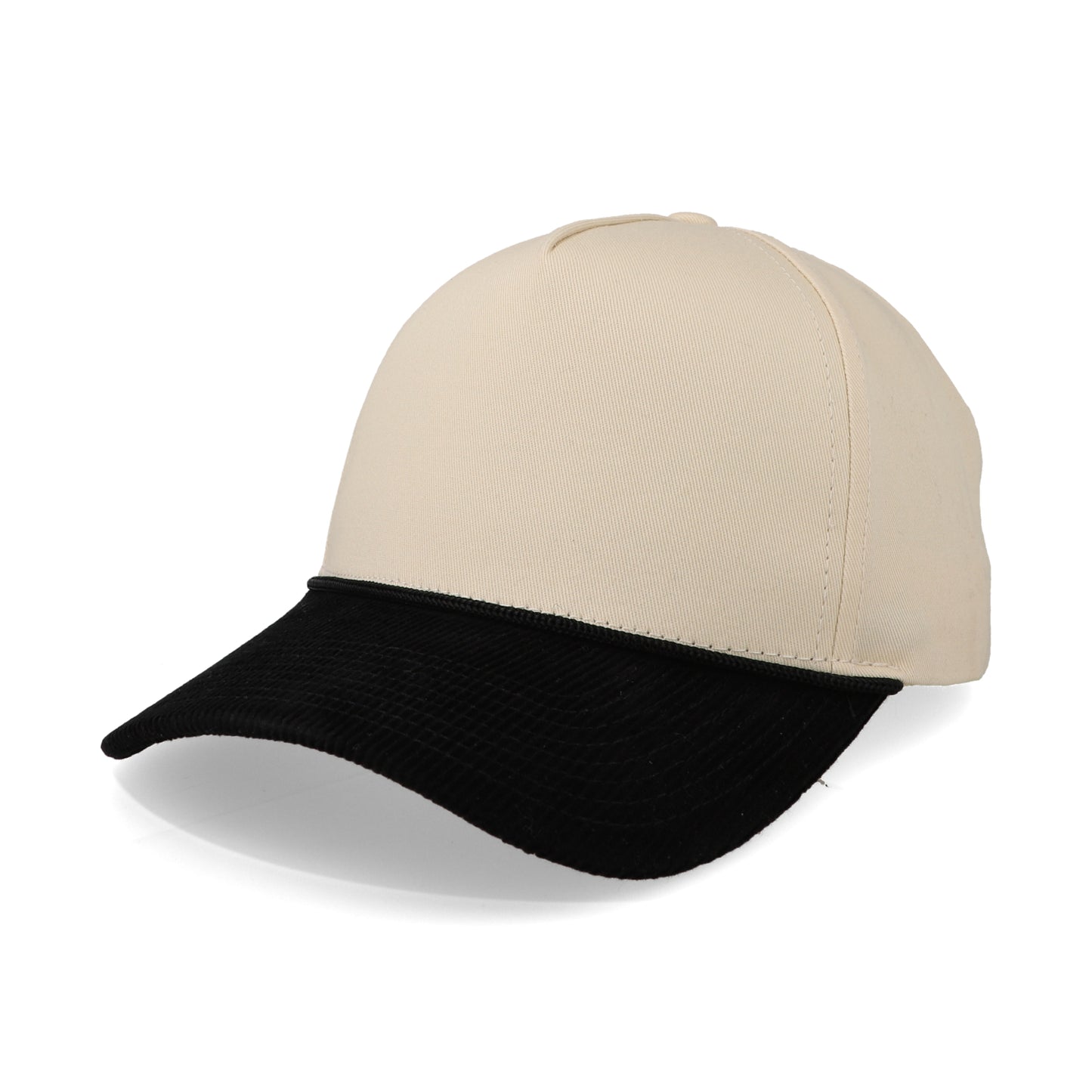 Gorra Sportcaps Off White con Negro Pana Unitalla