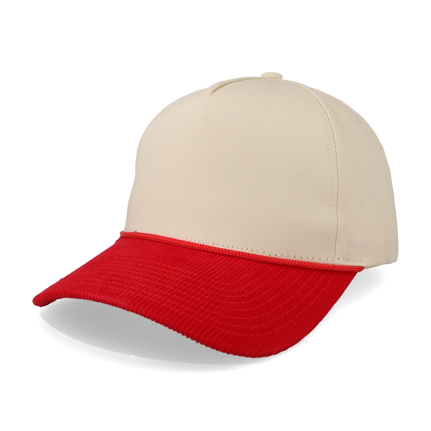 Gorra Sportcaps Off White con Rojo Pana Unitalla