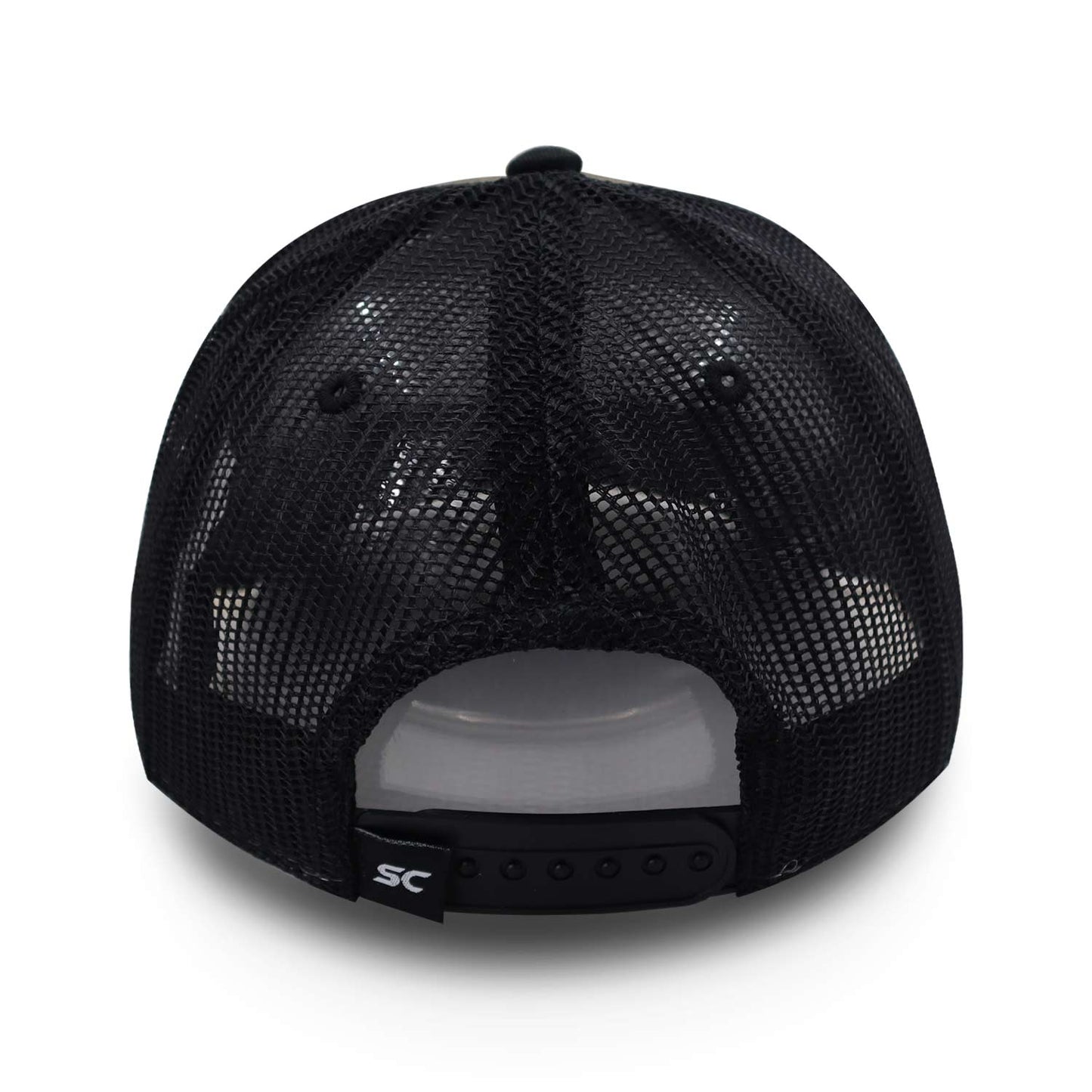 Gorra Sport Caps Trucker 5 Panel Olivo/ Negro Unitalla