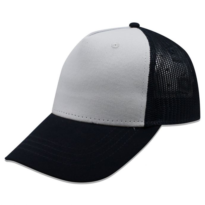 Gorra Sport Caps Trucker 5 Panel Marino/Blanco Unitalla