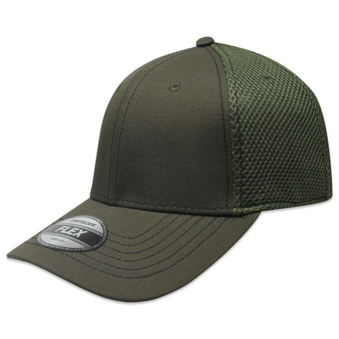 Gorra Sportcaps Jersey Panel Flex Olivo Unitalla