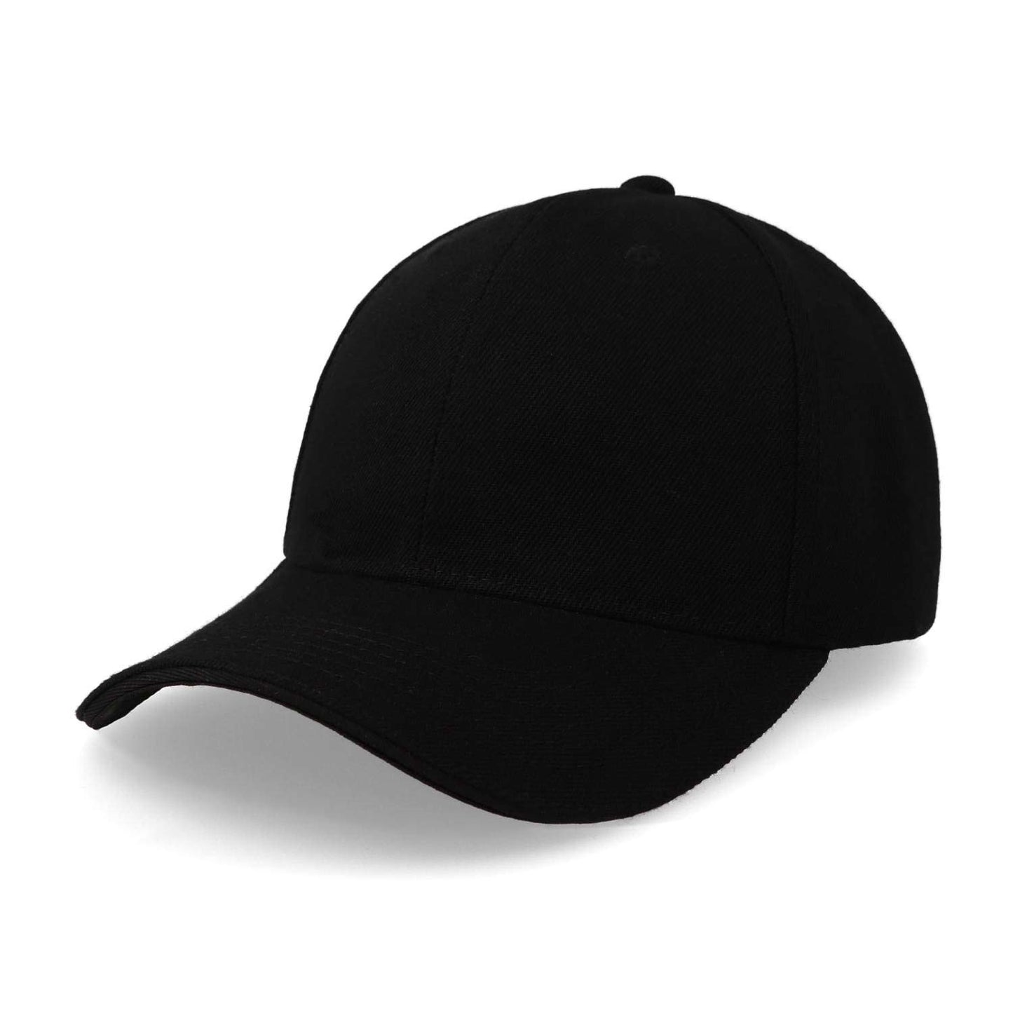 Gorra Sportcaps Clásica Acrílico Copa Alta Negro Unitalla