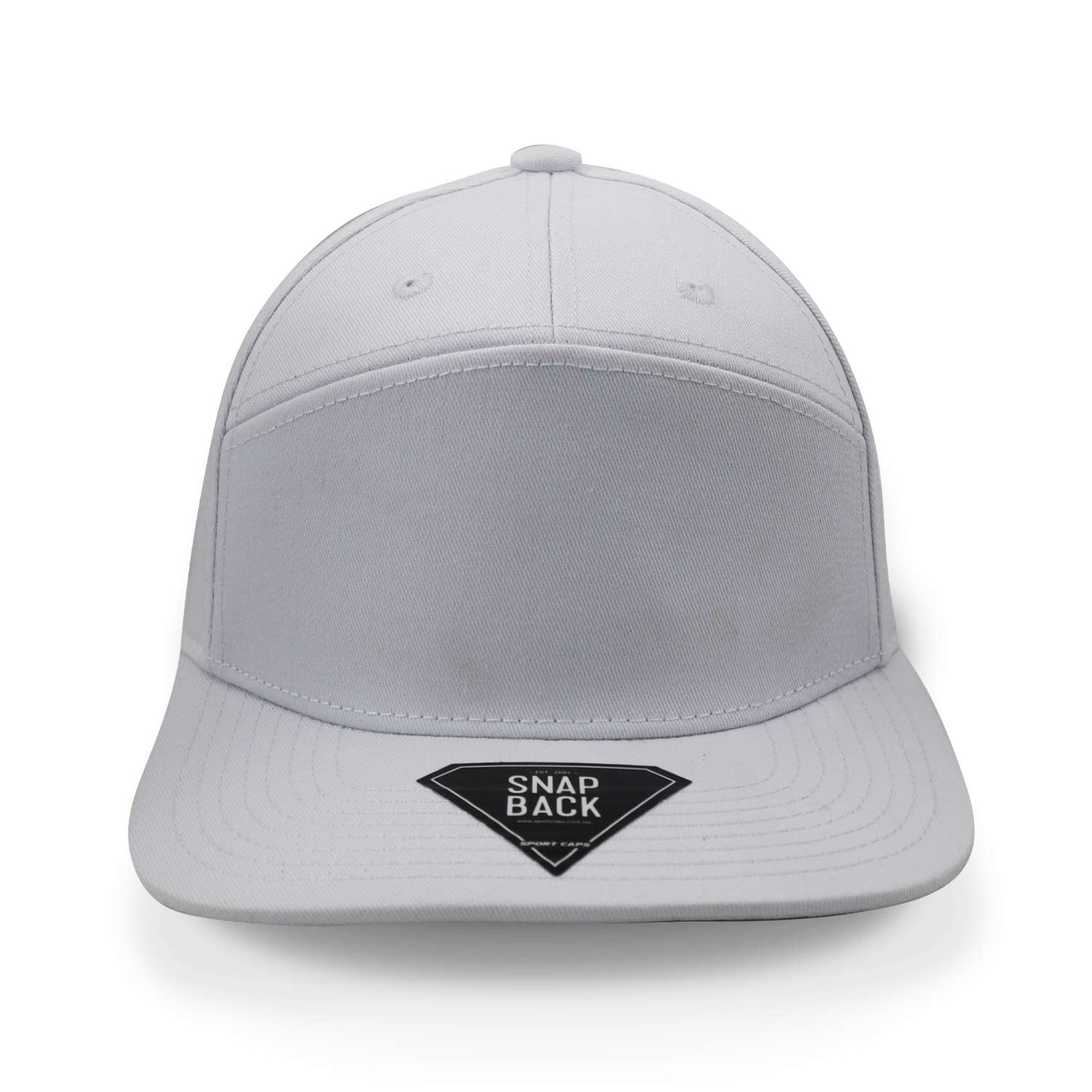 Gorra Sportcaps Snapback 7 Panel Blanco Unitalla
