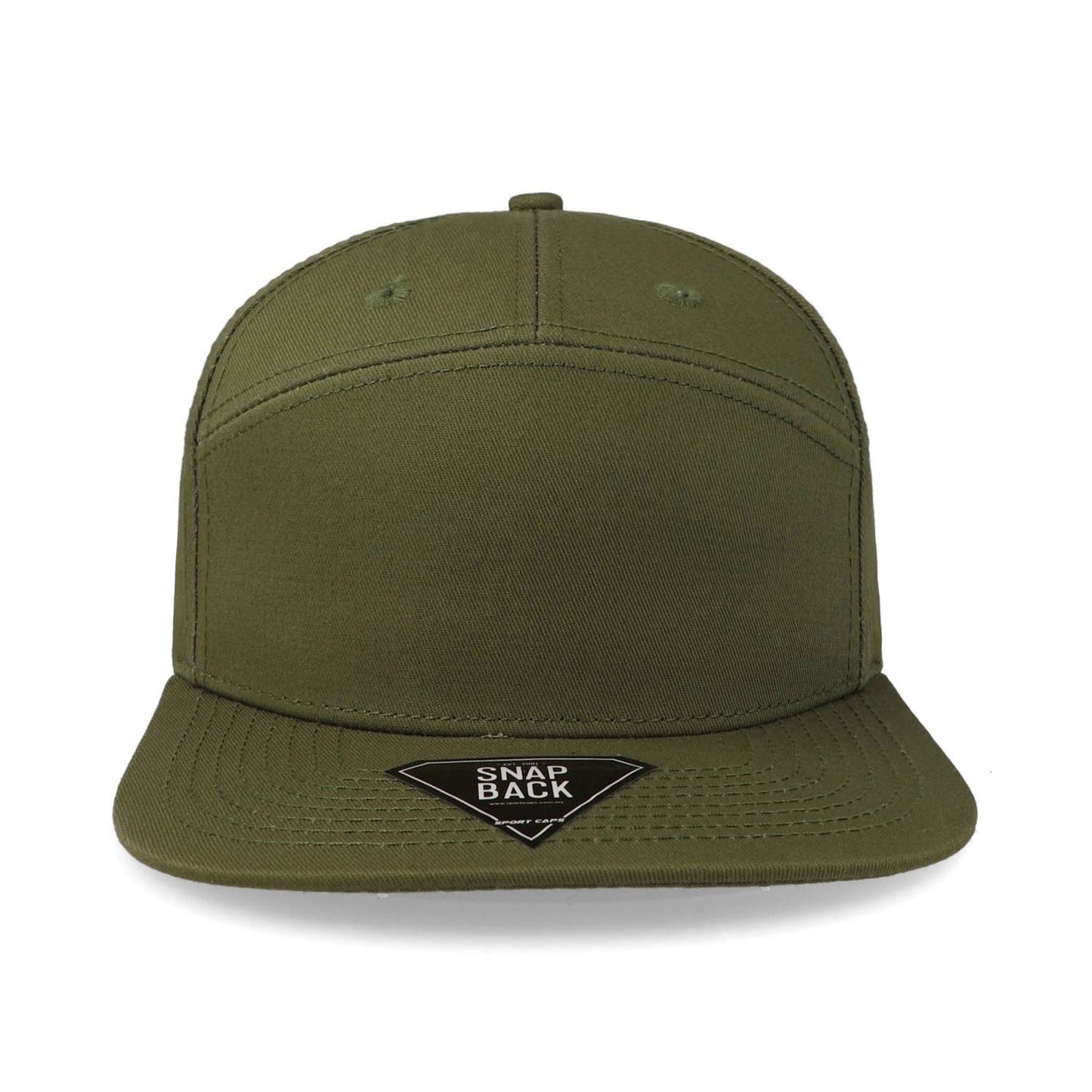 Gorra Sportcaps Snapback 7 Panel Verde Olivo Unitalla