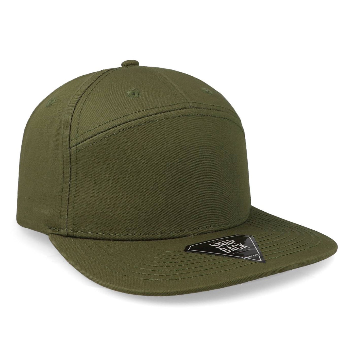 Gorra Sportcaps Snapback 7 Panel Verde Olivo Unitalla