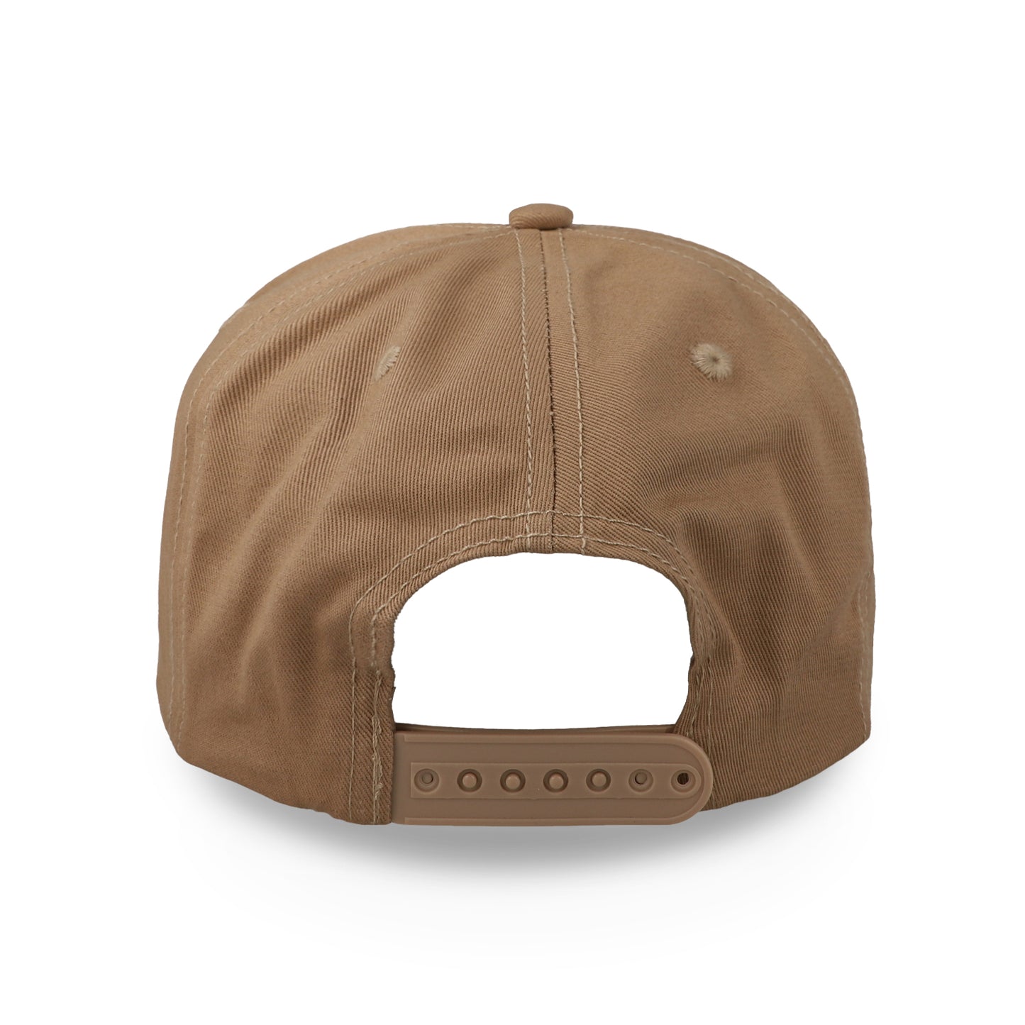 Gorra Sportcaps de 5 Paneles Café y Visera de Gamuza Negra Ajustable