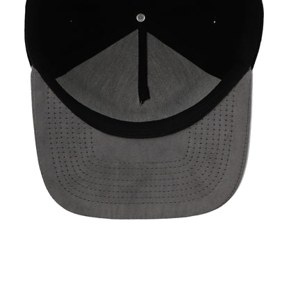 Gorra Sportcaps 5 Panel Black/Grey Crown Cotton Visor Suede Osfa