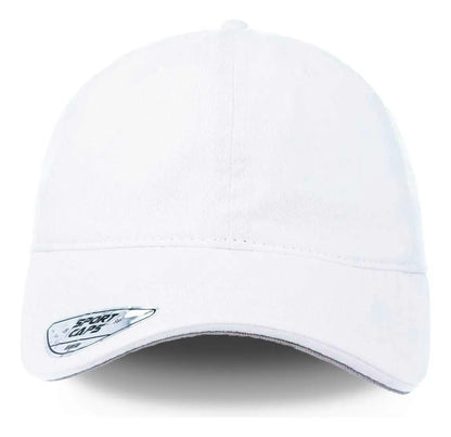 Gorra Sportcaps Clásica Algodón Copa Baja Blanco Unitalla
