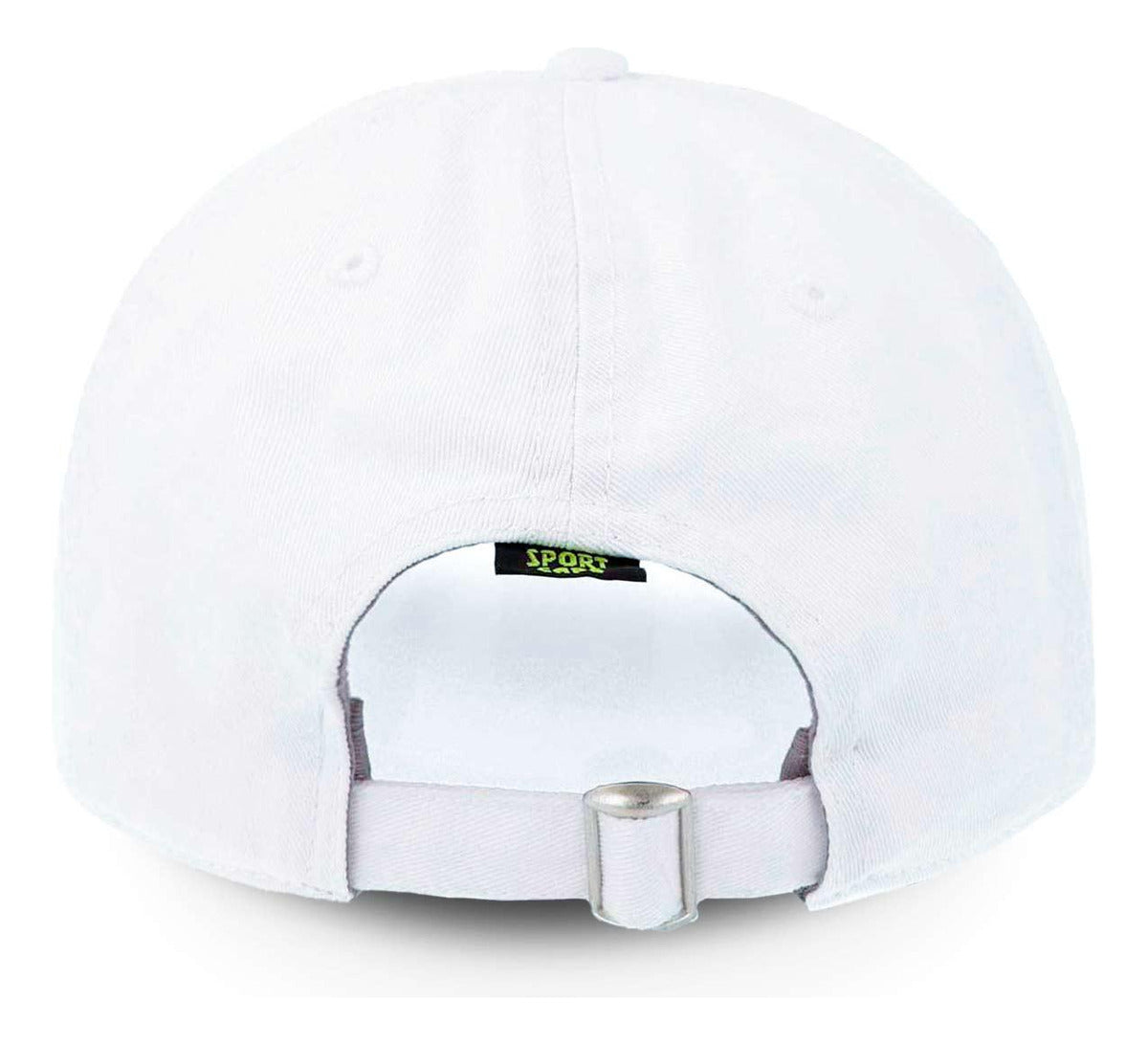 Gorra Sportcaps Clásica Algodón Copa Baja Blanco Unitalla