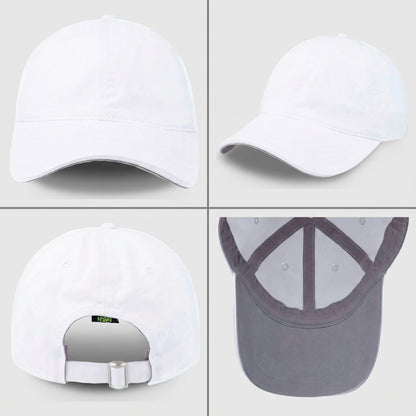Gorra Sportcaps Clásica Algodón Copa Baja Blanco Unitalla