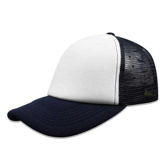 Gorra Sportcaps Trucker Esponja Blanco/Azul Marino Unitalla